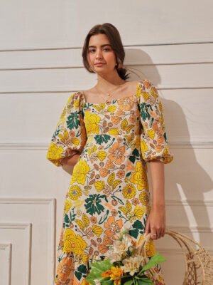 Printed Midi Dress